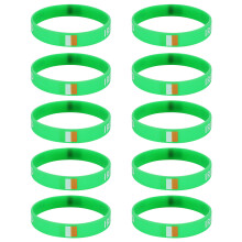 10Pcs Brightly Colored Silicone Bracelets For Football-Ireland