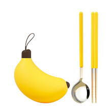 Portable Banana Design Cutlery Stainless Steel Utensils
