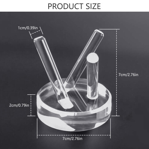 Clear Acrylic Base Display Rack Support Stands Perfect For-S 2