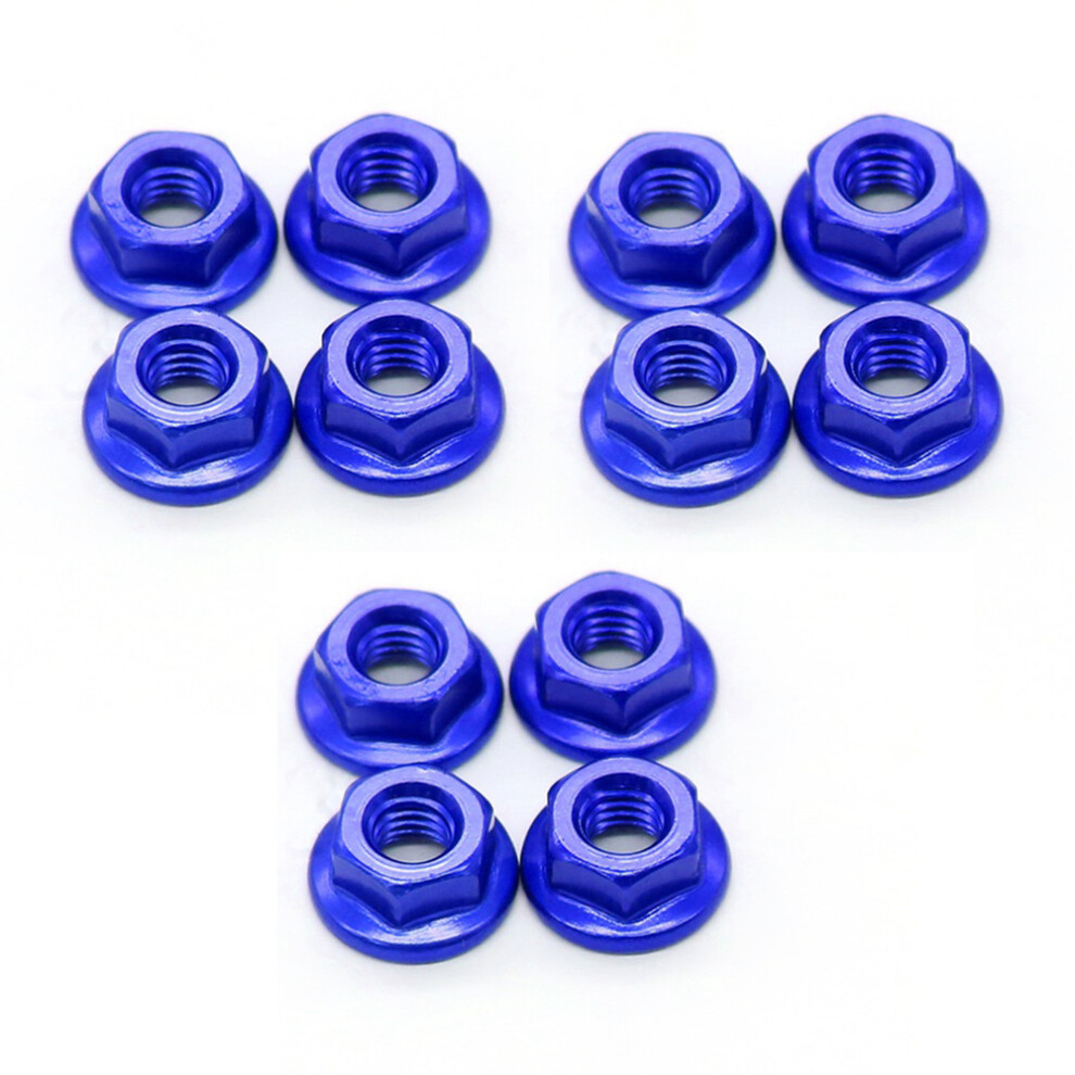 12Pcs Metal M4 Wheel Lock Nuts For 1/10 Rc Car Crawler Trx4 Trx6 Axial Scx10 90046 Axi03007 Redcat Mst,D 6033286464611