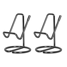 2 Pcs Business Card Holder for Desk, Cell Phone Stand, Business Card Display Holder Stand, Card Organizer (Black)