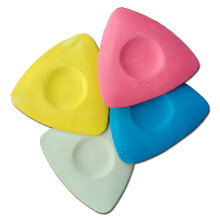 10PCS Professional Triangular Chalk Sewing Fabric Chalk Colored Triple-Cornered Hard and Unbreakable Painting Powder
