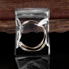 Transparent Jewelry Storage Book Anti Oxidation Jewelry Storage Organizer Bag (100Pcs Zipper Closure Bags)