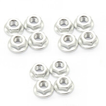 12PCS Metal M4 Wheel Lock Nuts for 1/10 RC Car Crawler TRX4 TRX6 Axial SCX10 90046 AXI03007 Redcat MST,B