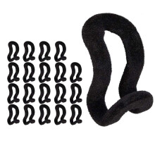 40Pcs Hanger Non-Slip Hooks Flocking Hanger Non-Slip Hooks Clothes Non-Slip and Space-Saving Stacking Hooks