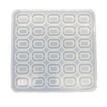 Rektangel Rund DIY Kristall Epoxi Armband Halsband Hänge Form Harts Handgjorda Hänge Gör Silikonform C