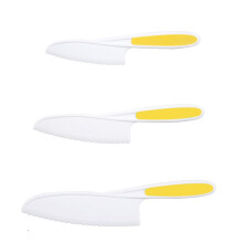 3Pcs Children Cake Knife Plastic Fruit Knife Kindergarten Vegetable Knife Bread Dessert Knife E