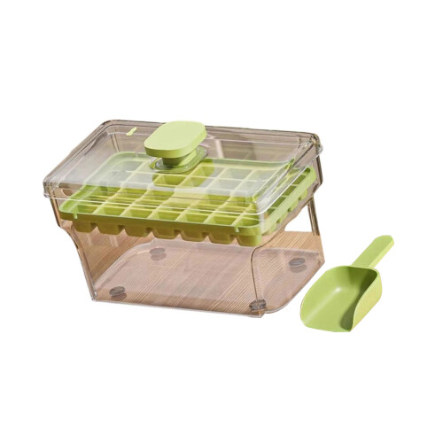 Press Type Ice Box Ice Storage Box Easy-Green single layer 3