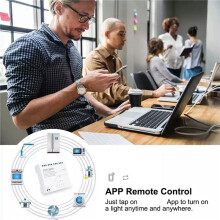 2X Modulo   Tuya ZigBee A 4 Canali RF433 Automazione Domestica Intelligente Interruttore DIY Relè Wireless Controllo Vocale