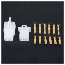10 Box 2 3 4 6 Pin Plug Connector Flat Plug Motorcycle Scooter Car