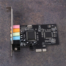10X PCIe Sound Card 5.1, PCI Express Surround 3D Audio Card for PC with High Direct Sound Performance