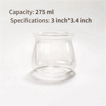 4X Glass Coffee Mugs High Temperature Borosilicate Glass Mug Coffee Cup 275ml Hand Brewed Coffee Mug