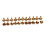 20x Arc Solid Brass Button Stud Screw Nail Screw Back Leather Rivet Belt 8mm 5