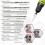 Keyless Drill Chuck Bit, 2Pcs Drill Chuck Adapter with 10Pcs Drills,1/4 Inch Hex Shank Drill Chuck Fast Change Converter 4