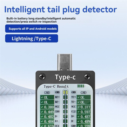 Usb Charging V68 Full Range of Automatic Tail Plug Android Type-C/for  Interface Device Tail Plug Detection Tool 1