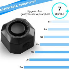 2X Uppladdningsbart USB-Cykellarm med FjäRrkontroll, 110DB HöGt TråDlöSt StöLdskyddsvibrationsröRelsesensor FordonssäKerhetslarm