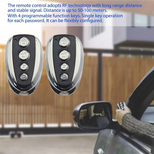 Remote Control for Automatic Gate Opener -433.92 MHz Electric Rolling Driveway Security Kit with Backup Keys 1