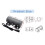 Double Odd Beat Motor 12V 24V Massage Component With Heat-12V 4