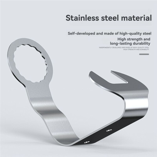 Motorcycle Helmet Rack, Metal Helmet Holder Wall Mount with Hooks Silver 1
