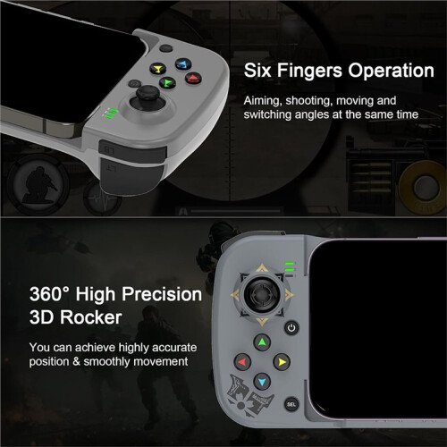 D3 Retrátil Gamepad 3D Joystick  Gamepad para Celular Gamepad para IOS/para Android 2