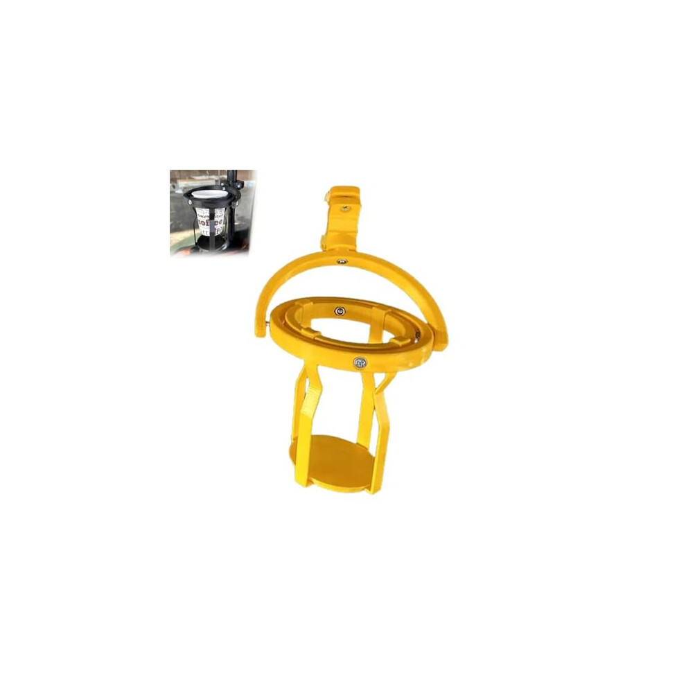Gyro Cup Holder For Car And Motorcycle, Spillproof 360 Rotating Drink Mount For Trucks And Boats Yellow 9073542741220