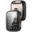 Case and Screen Protector Black Full Coverage TPU Bumper Frame Scratch Resistant for Amazfit Bip 6 3