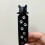 2Pcs Fun Feline Themed Bookmarks Plastic Textbook Page-Black 6