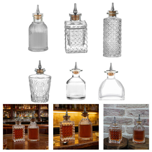 Premium-Gravurglas-Mischflasche mit sicherem-Steinflasche 1