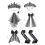 Airy Black Wedding Headband Head covering With-Ghost Bride 1 4