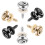 Guitar Strap Part Includes 3 Pair Guitar Strap Buttons End Pins and 3 Pair Rubber Guitar Strap Blocks 2