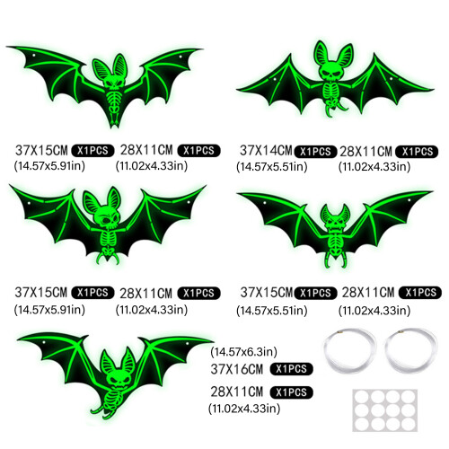 Festival Glowing Bat Decoration Plan For Open Ceiling Deck 2