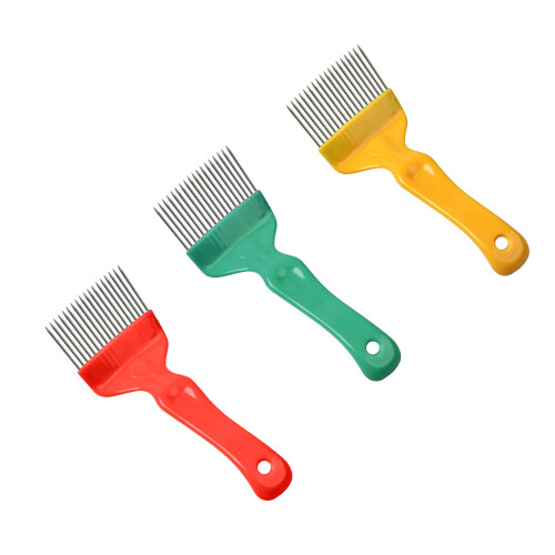18 Pin Stainless Steel Honeys Uncapping Fork With Strong-Red 1