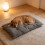 Indestructibly Pet Bed Mats Reinforced Stitching For-XL Black 2