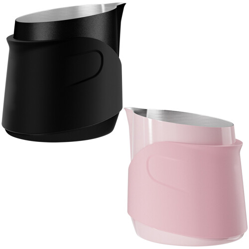 Coffee Art Pitcher Stainless Steel Handleless Milk-Black 1