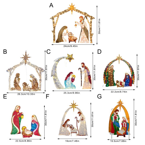Resistant Holy Family Display Lighting-Style6 1