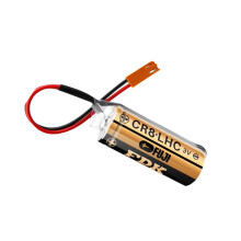 1Pack 3V 2600mAh CR8.LHC 17450 Lithium Backup Battery with Brown Plug for Fuji FDK