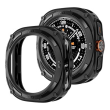Case with Screen Protector, Hard PC Bumper Cover, Black for Samsung Galaxy Watch Ultra 47mm
