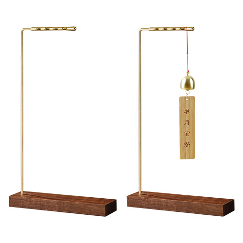L Shaped Brush Storage Stand Drying Rack For-With wind chimes 1
