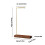 L Shaped Brush Storage Stand Drying Rack For-With wind chimes 4