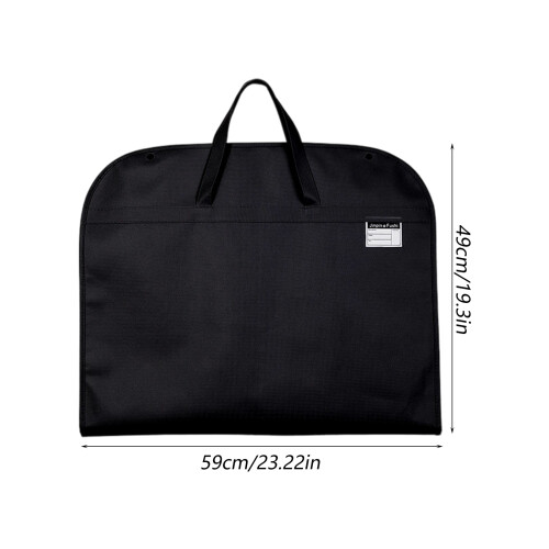 Light Dustproof Garment Cover With Snap Button Closure-Black 1