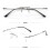Blue Light Blocking Reading Glasses +3.00 Titanium Frame for Men Black Rimless Close Work 2