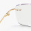 Blue Light Blocking Reading Glasses +3.00 Titanium Frame for Men Black Rimless Close Work 3