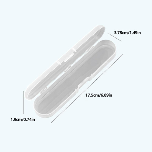 Pack Of 2 Clear Plastic Pencil Cases For School Office 2