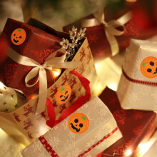 500PCS 3.8 cm Halloween Children's Toy Thank You Decoration Sticker Label, Used for Gift Wrapping Paper, Envelopes