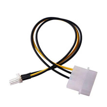 Adapter Cable for Molex to 3 Pin Fan 20CM, Stable 12V Output, Easy Plug for PC Case Fan Power Conversion