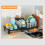 Two Layer Kitchen Countertop Dish Rack Includes Tool Owner And 4