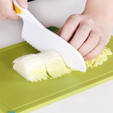3 StüCke Kinder Kuchen Messer Kunststoff Obst Messer Kinder Garten GemüSe Messer Brot Dessert Messer E