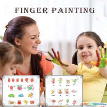 12 Colors Ink Pad Watercolor Paints Washable Stamp Pads for Kids for Paper Wood Fabric Scrapbook Painting
