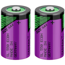 3.6V 1100mAh 1/2AA NonRechargeable Lithium Battery Dual Pack for Tadiran SL550 SL750 Backup Devices