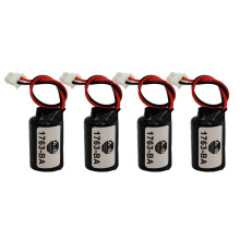 4Pack 1763BA 3V 1100mAh Lithium Battery with Plug for COMP295 Replacement, Long Shelf Life